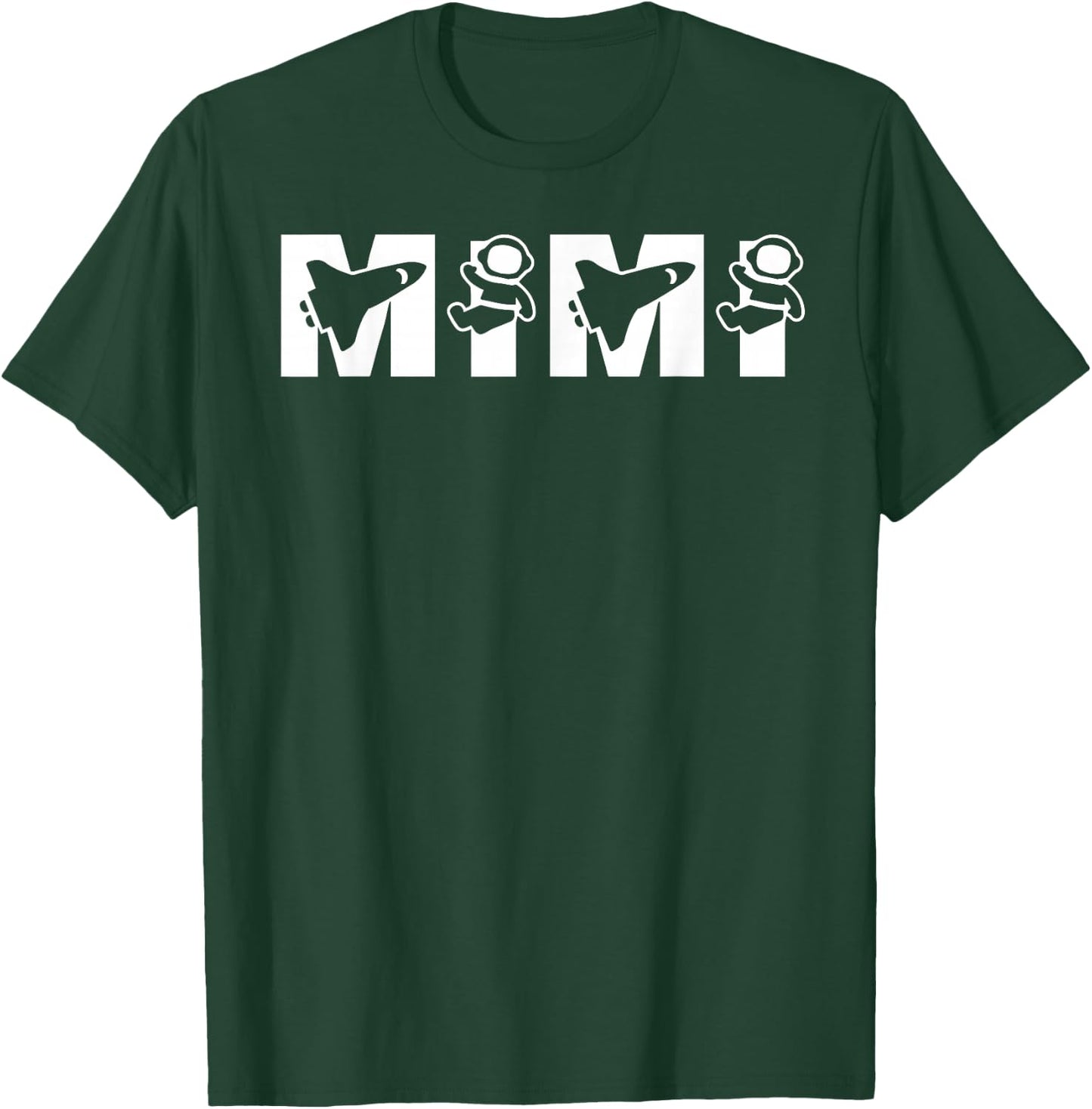 Funny Mimi Space Astronaut Birthday Party T-Shirt - T-Shirt | Forest