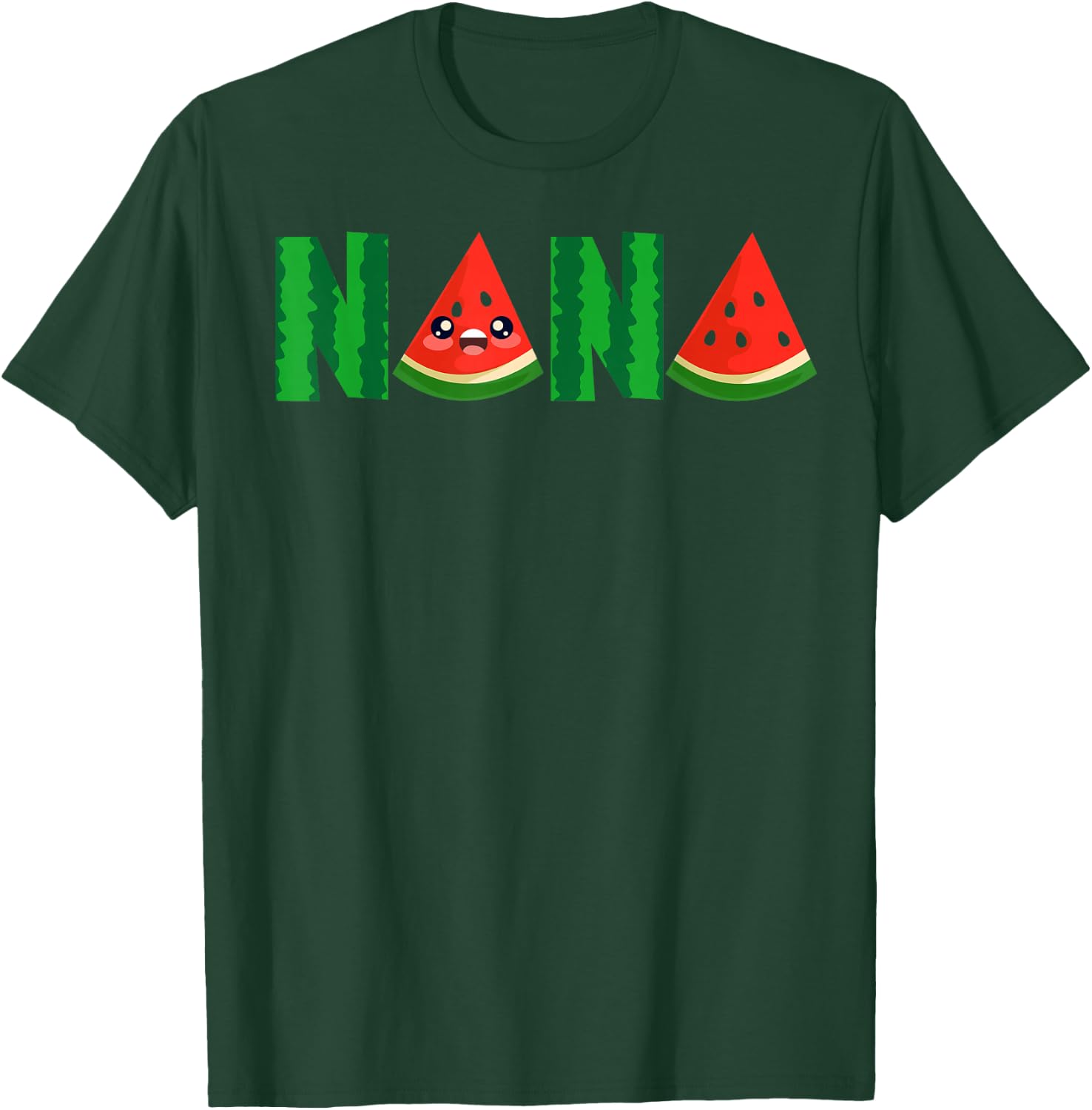 Nana Watermelon Tropical Summer Fruit Melon T-Shirt - T-Shirt | Forest