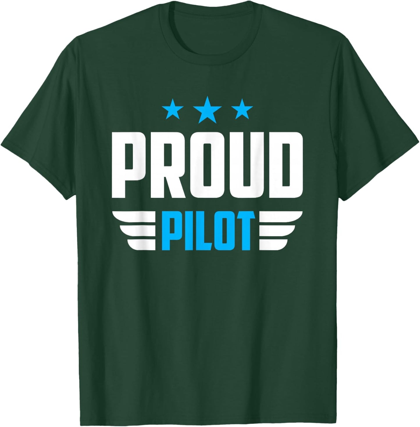 Proud Pilot Small Airplane Aircraft Private T-Shirt - T-Shirt | Forest