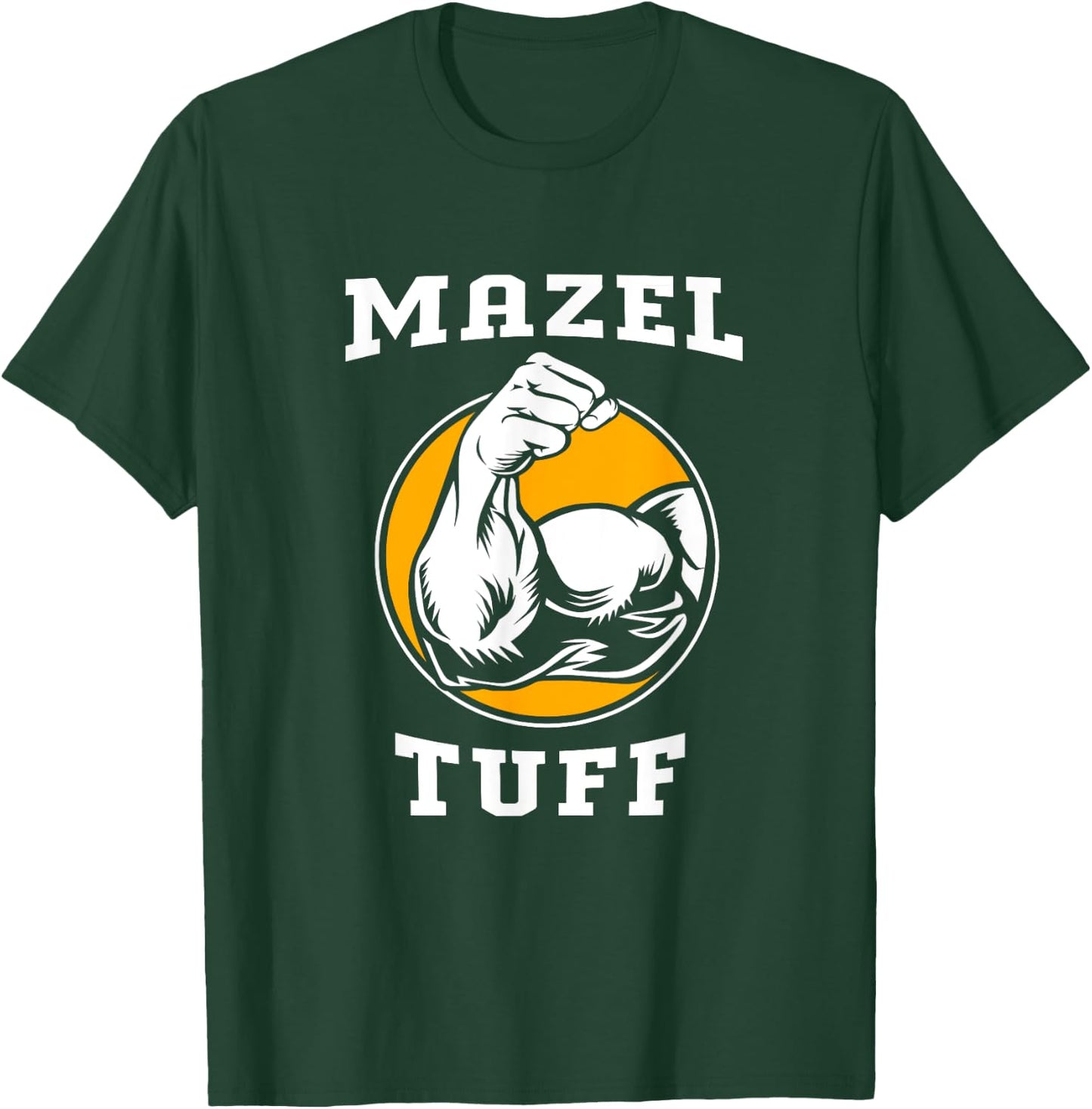 Funny Hanukkah Jew Workout Gym Mazel Tuff T-Shirt - T-Shirt | Forest