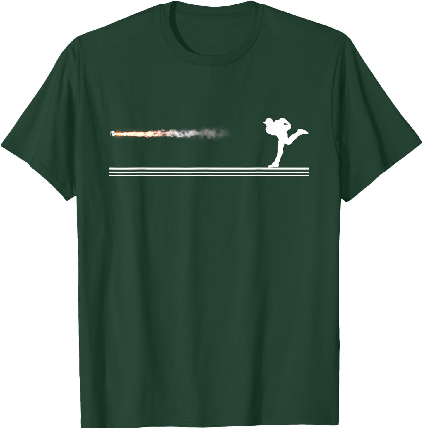 Baseball Pitcher - High-Velocity - Power Pitcher T-Shirt - T-Shirt | Forest