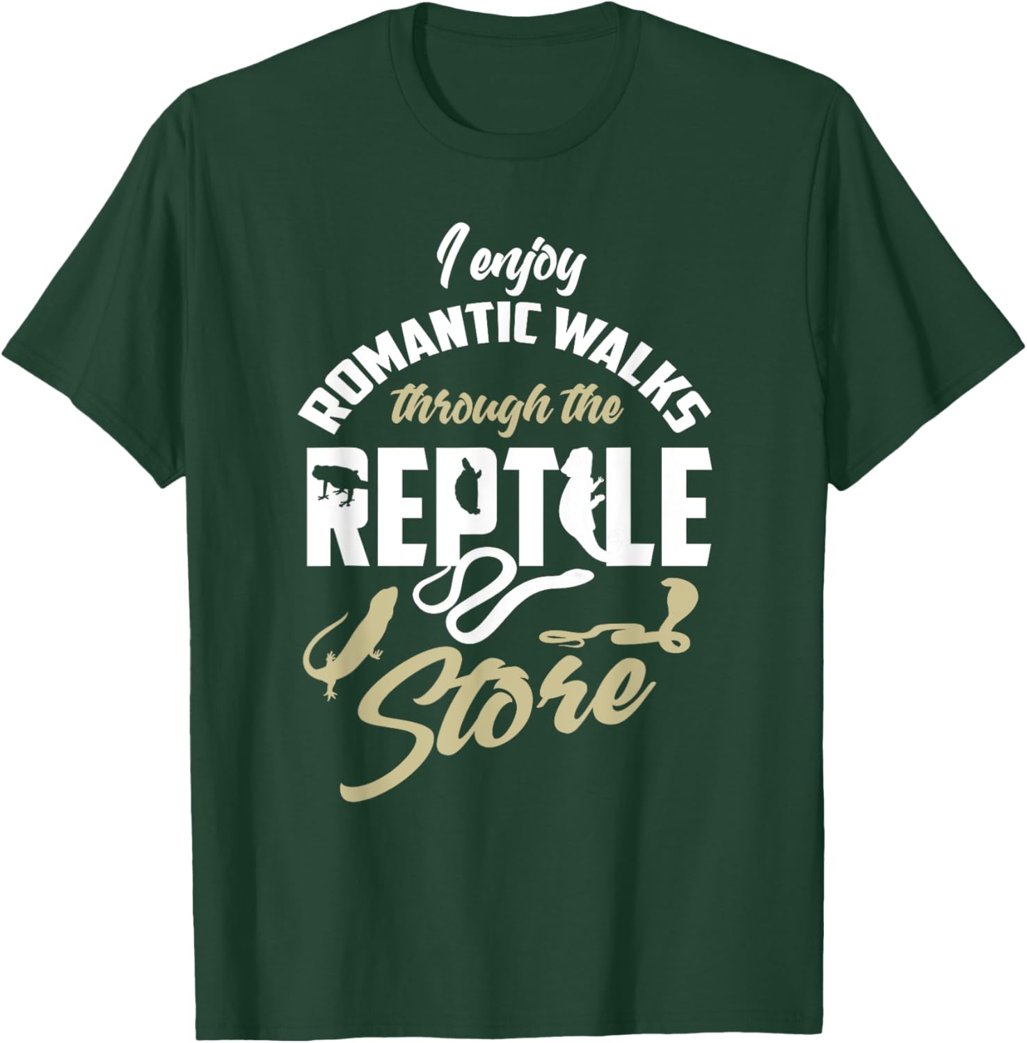 Reptile Shirt Funny Herpetologist Quote Reptile Lover Gift T-Shirt - T-Shirt | Forest