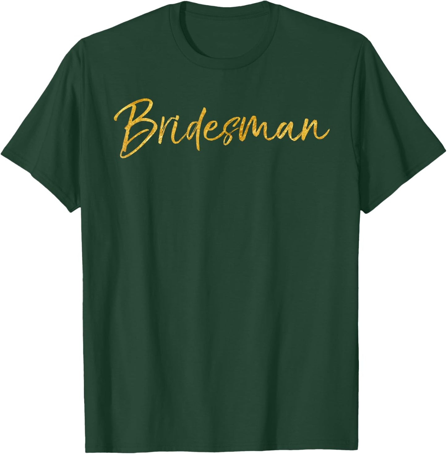 Bride & Groom Wedding Design Studio Men's Black Vintage Mr. & Mrs. Poppin Bottles Bridesman Shirt Funny Cute Gold Guy Bridesmaid T-Shirt - T-Shirt | Forest