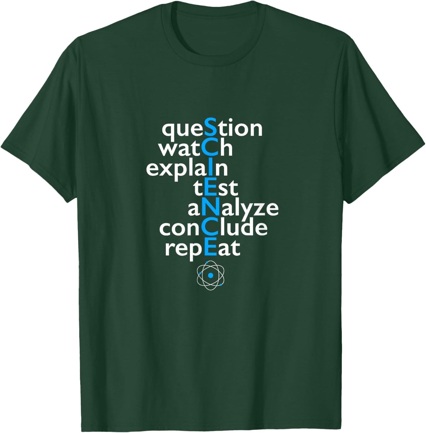 Scientific Word Game, Science Method, Educational Gift T-Shirt - T-Shirt | Forest