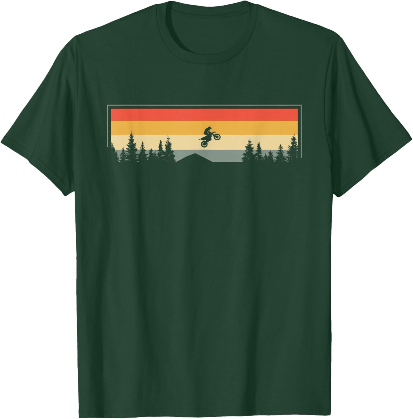 Dirt Bike Motocross Apparel - Dirt Bike Motocross T-Shirt - T-Shirt | Forest