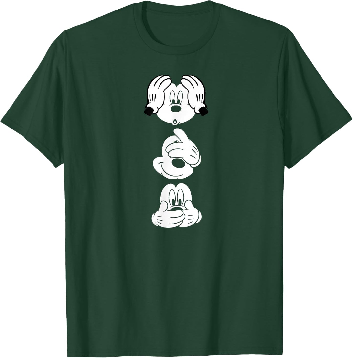 Disney - Mickey Mouse Three Faces T-Shirt - T-Shirt | Forest