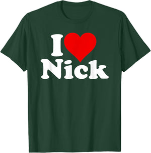 I Heart Love Nick Nicholas T-Shirt - T-Shirt | Forest