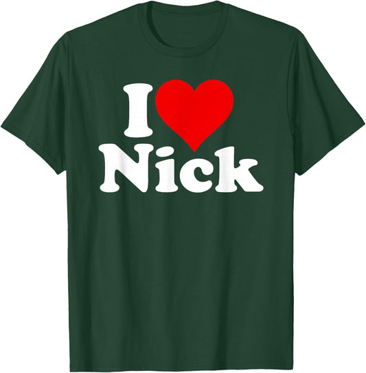 I Heart Love Nick Nicholas T-Shirt - T-Shirt | Forest