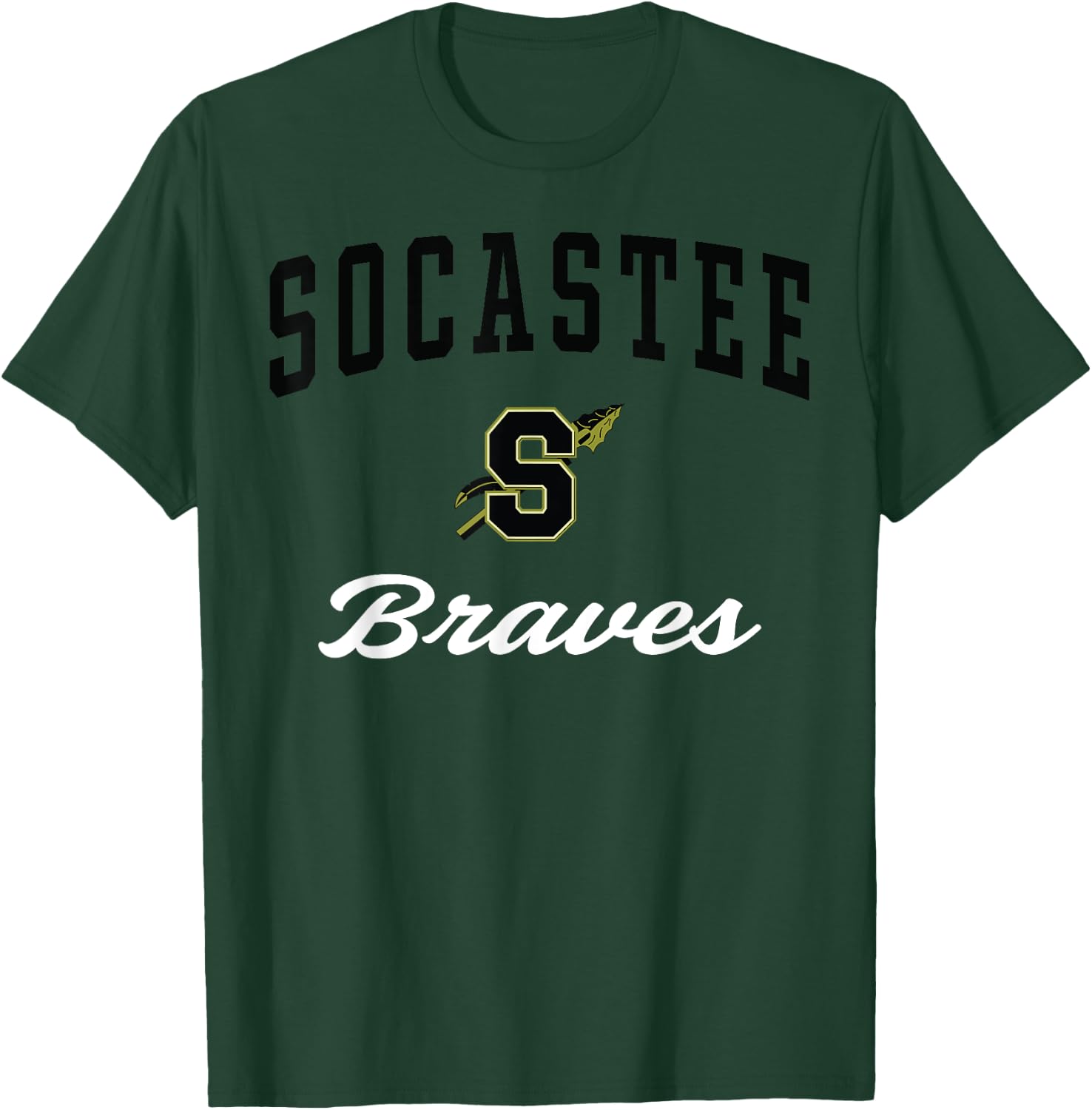Socastee High School Braves C3 T-Shirt - T-Shirt | Forest