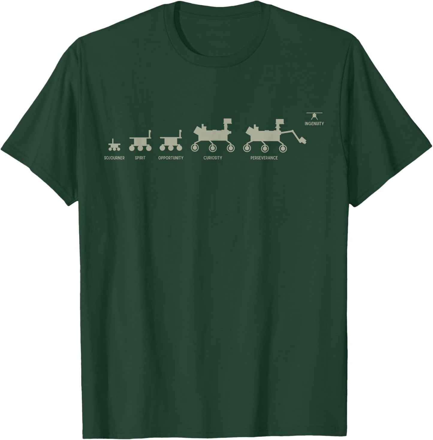 MARS 2020 - Space Travel Family Portrait T-Shirt - T-Shirt | Forest