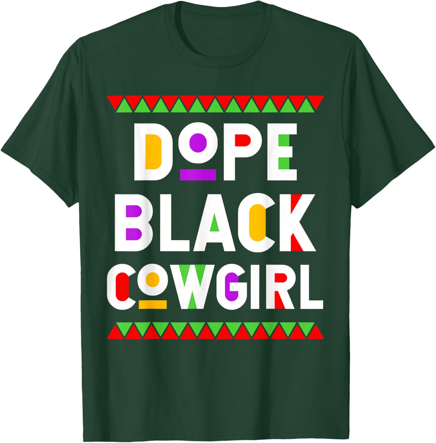 Dope Black Cowgirl African American Job Proud Profession T-Shirt - T-Shirt | Forest