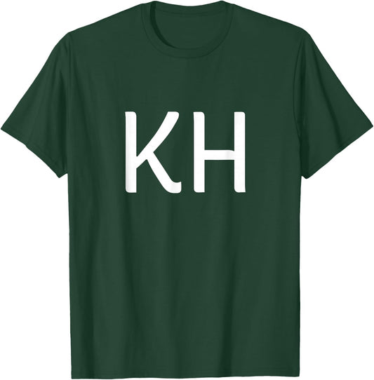 KH Two Letter Pair - Elegant Personalized Initials T-Shirt - T-Shirt | Forest