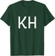 KH Two Letter Pair - Elegant Personalized Initials T-Shirt - T-Shirt | Forest