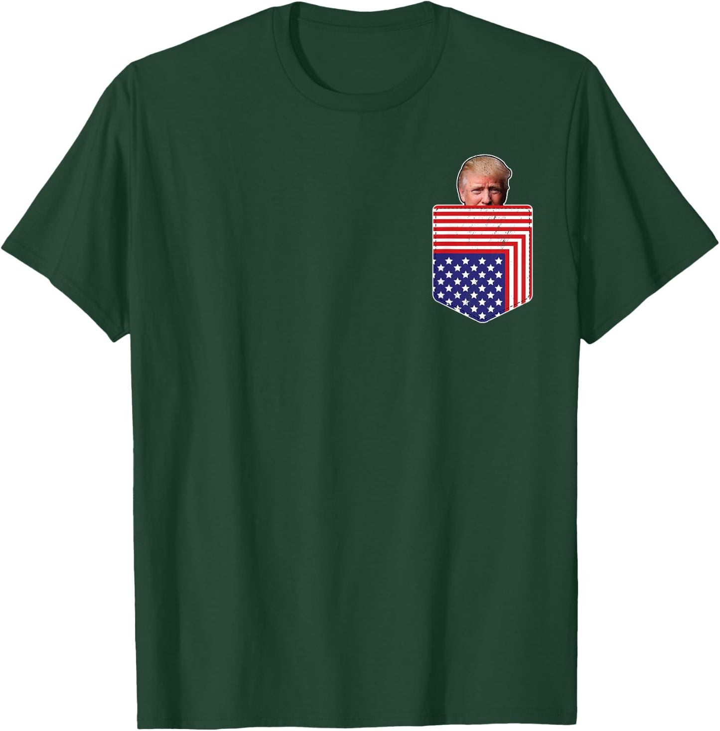 Peeking Pocket Trump Shirt Trump In Your Pocket 2024 T-Shirt - T-Shirt | Forest