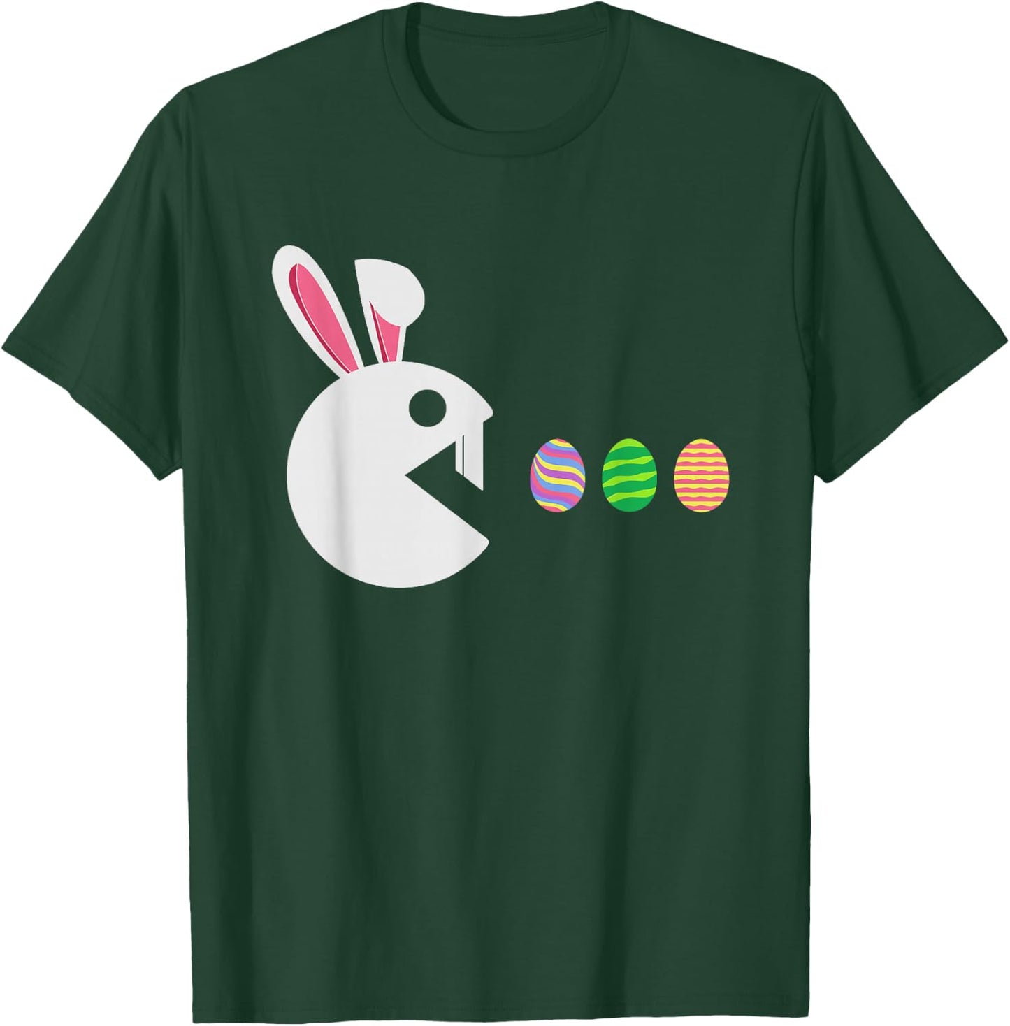 Bunny Happy Easter Egg Hunting Video Game Gamer Boys Kids T-Shirt - T-Shirt | Forest
