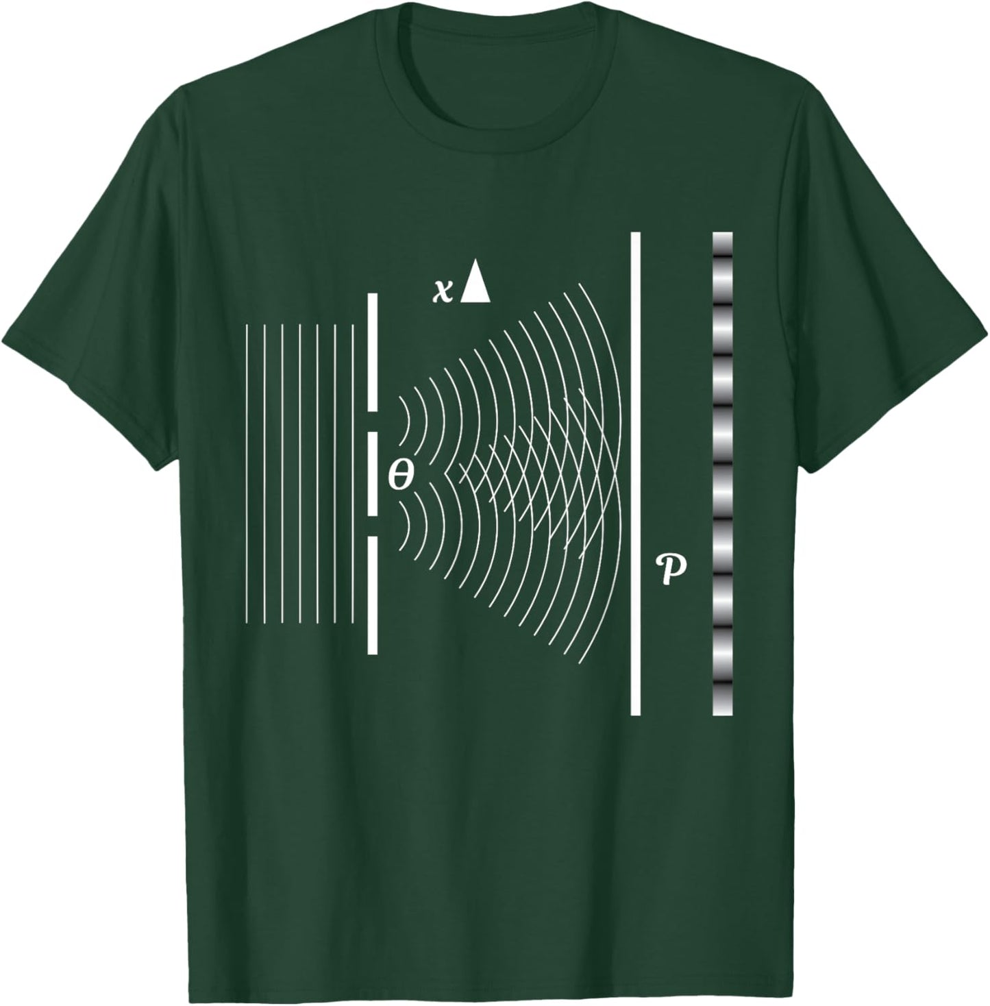 Quantenmechanik und Quanten Physik Geschenkidden Double Split Experiment Physics - Black, Small T-Shirt - T-Shirt | Forest