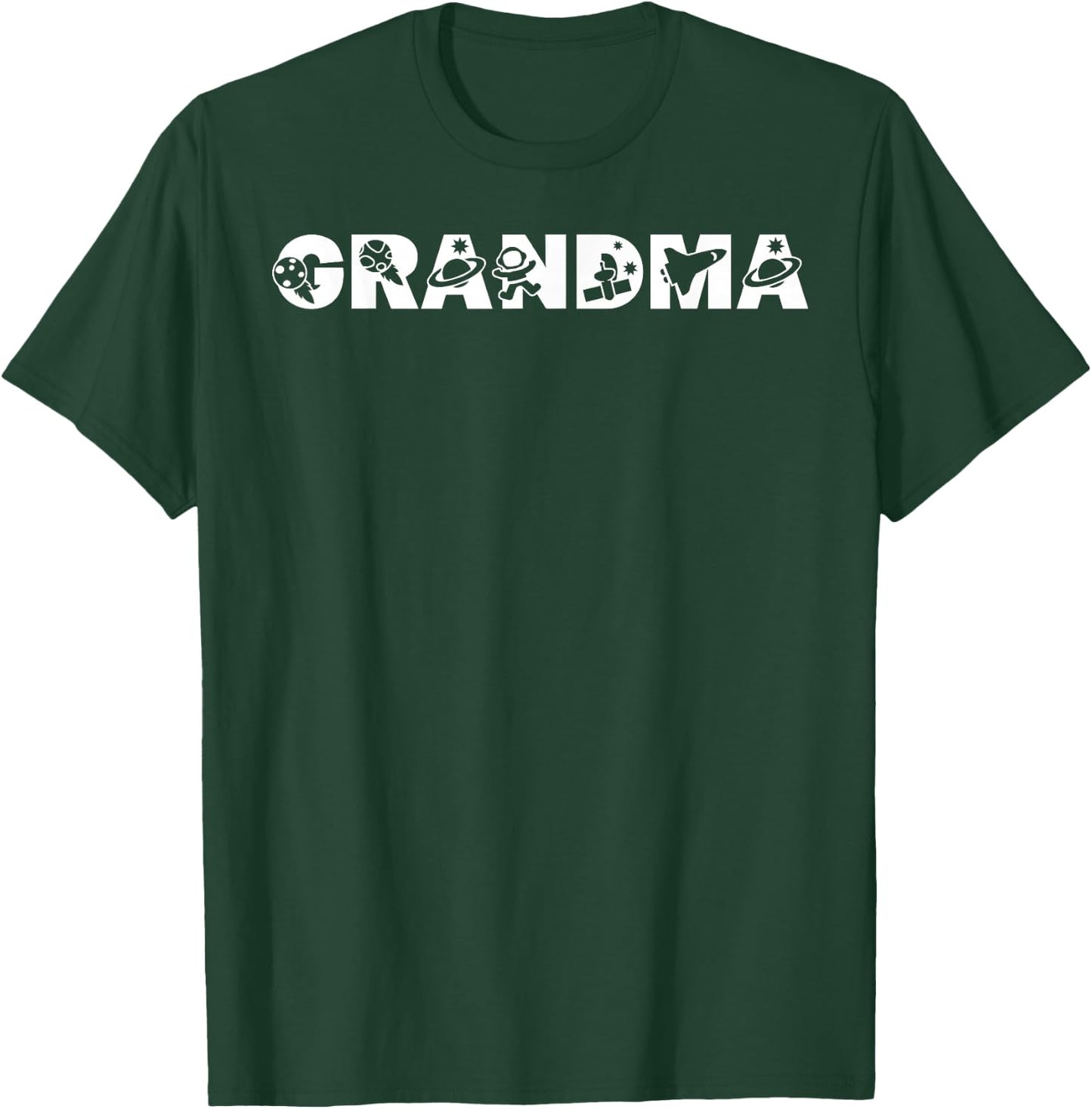 Funny Grandma Space Astronaut Birthday Party T-Shirt - T-Shirt | Forest
