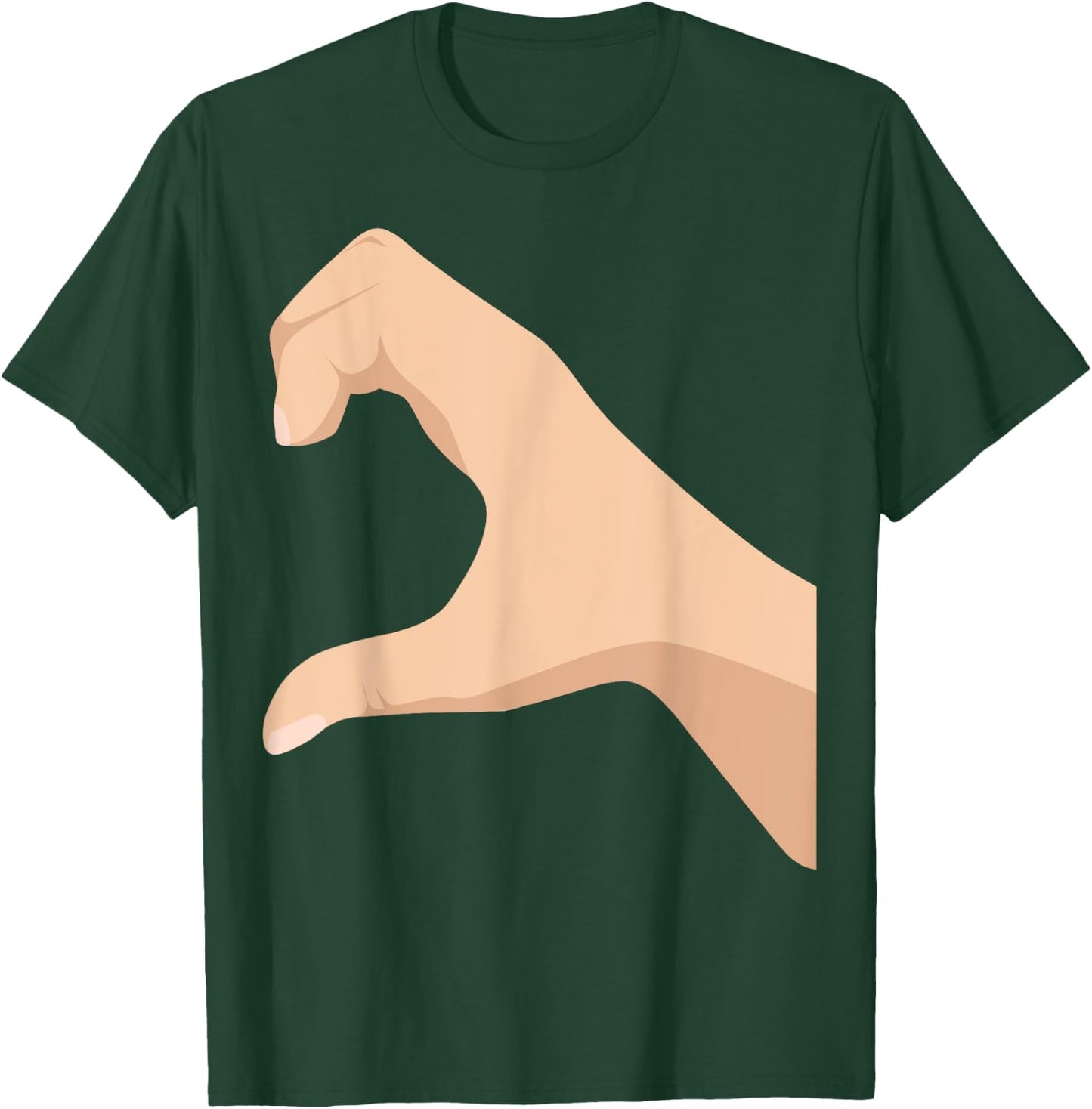Half Heart Left Hand Side Love Couple Camisa Pareja Ropa T-Shirt - T-Shirt | Forest