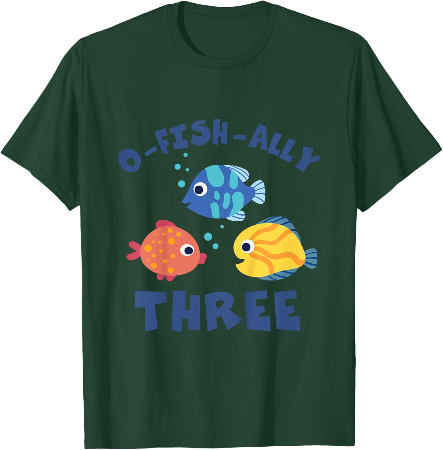 Kids 3rd Birthday Shirt Ofishally 3 Gift Three Year Old Boy T-Shirt - T-Shirt | Forest