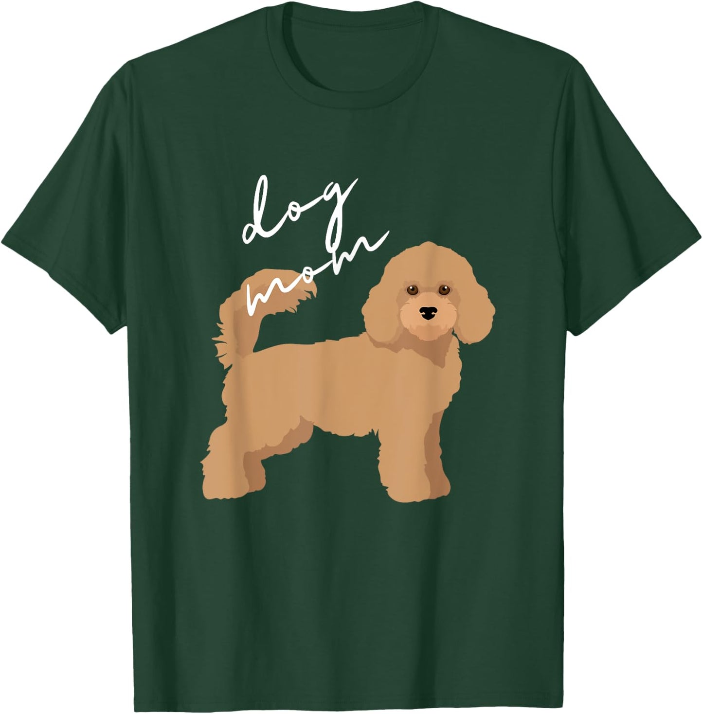 Apricot Poodle Dog Mom Women Girls Kids T-Shirt - T-Shirt | Forest