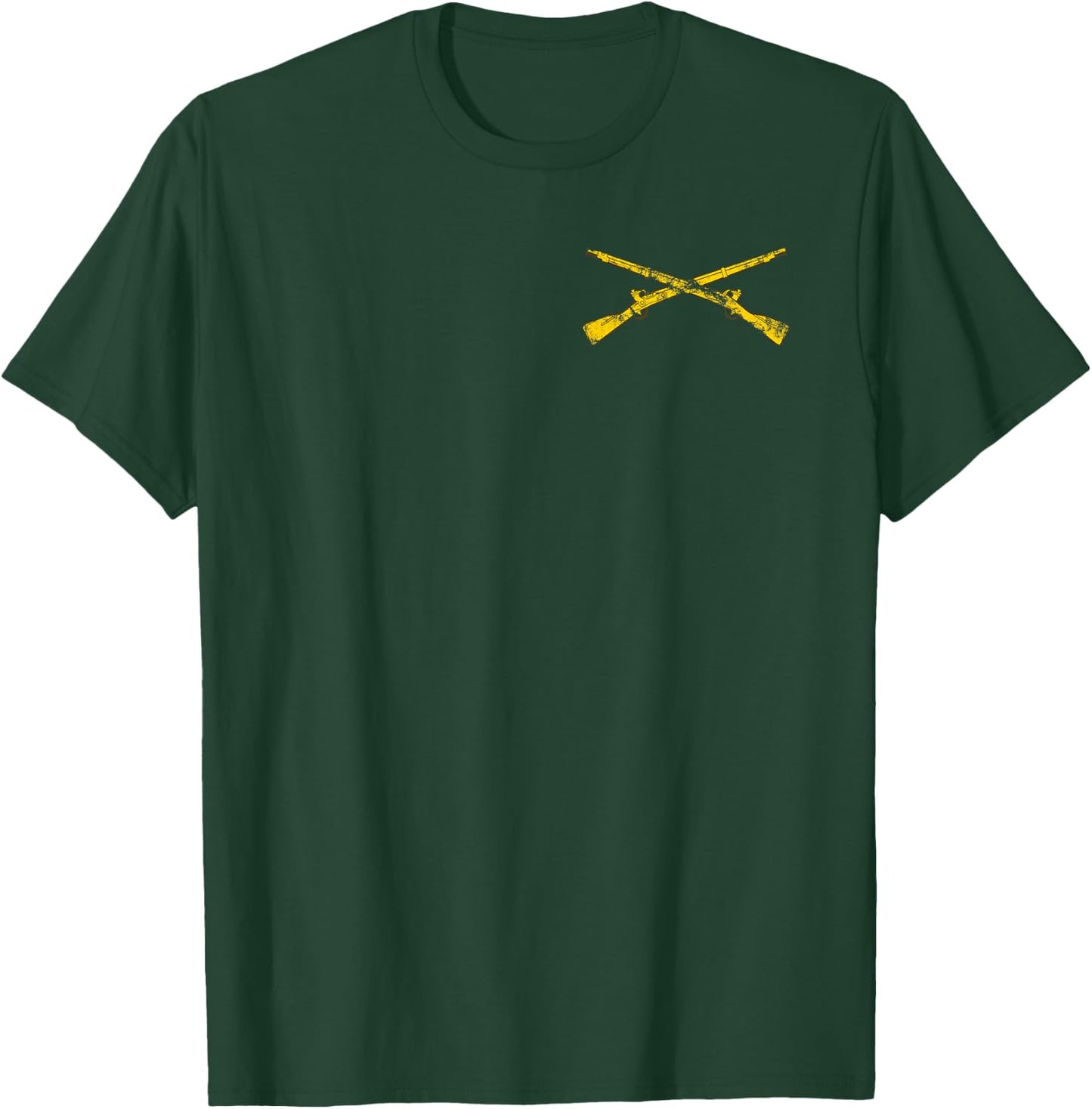 US Army Infantry Branch Crossed Rifles 11 Bravo - 11B T-Shirt - T-Shirt | Forest