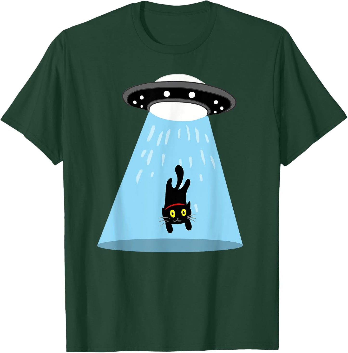 Alien cat abduction Women Kids T-Shirt - T-Shirt | Forest
