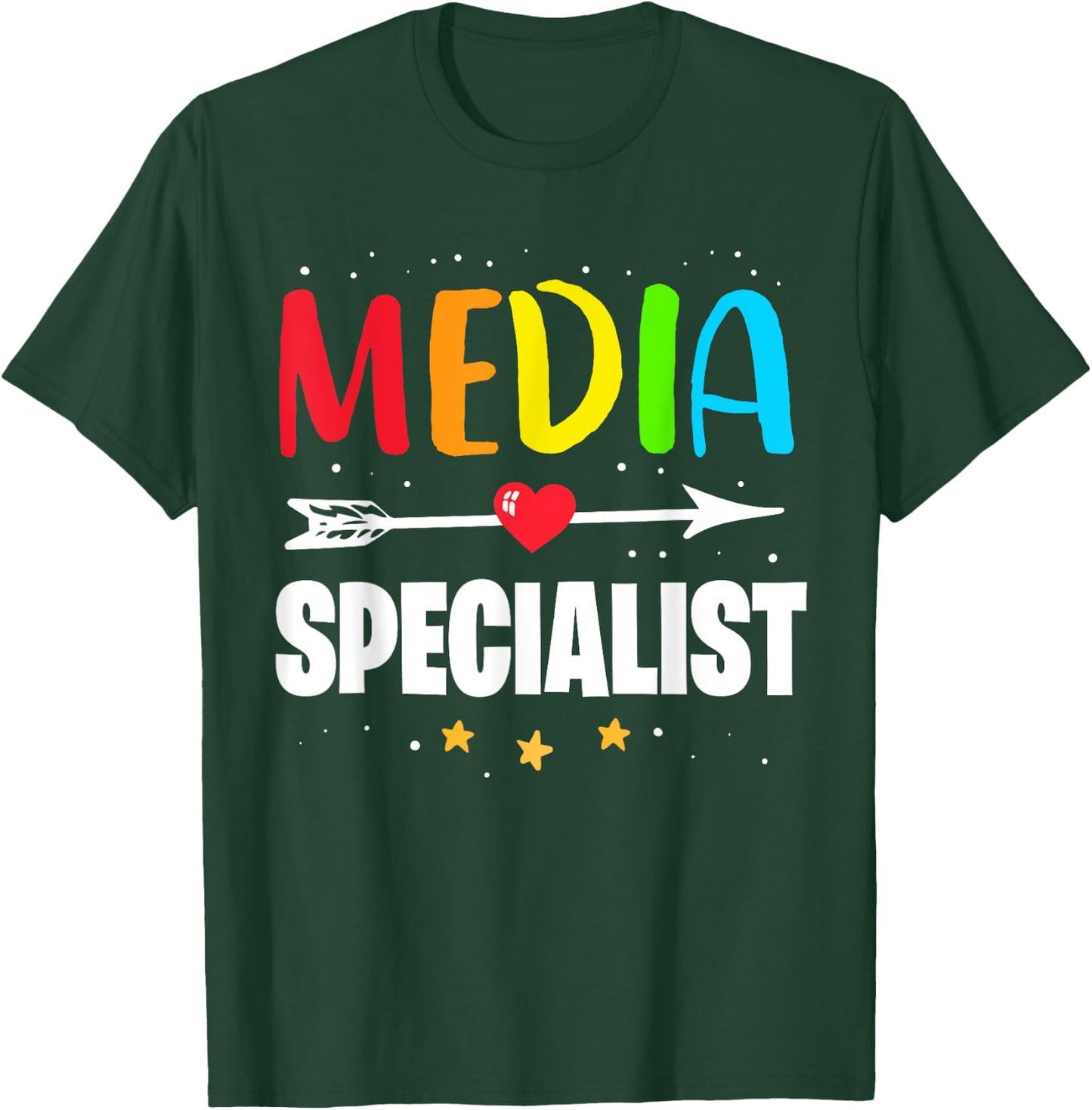 Funny Appreciation Week School Library Media Specialist T-Shirt - T-Shirt | Forest