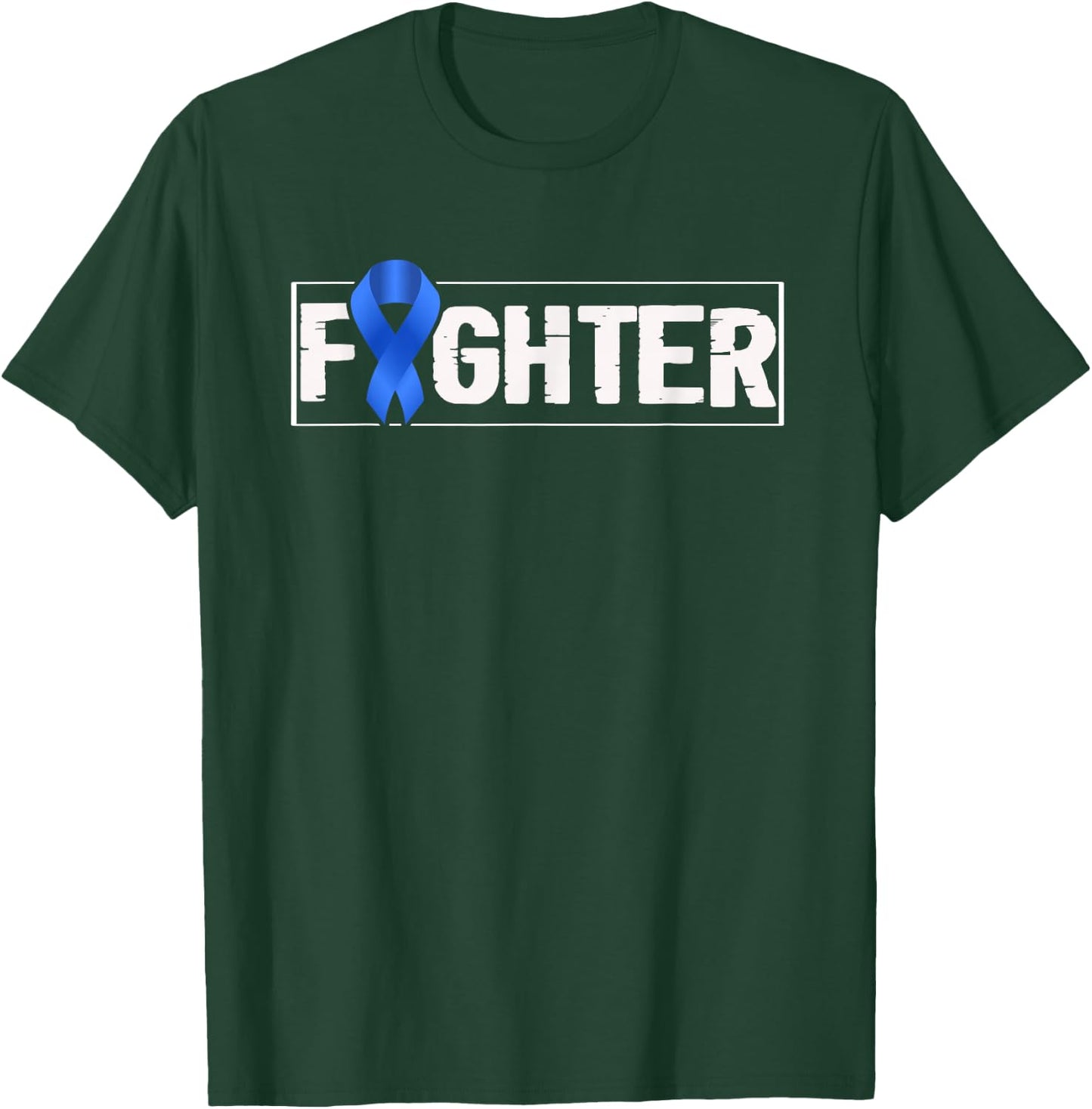 Child Abuse Prevention Month Fighter Awareness Blue Ribbon T-Shirt - T-Shirt | Forest