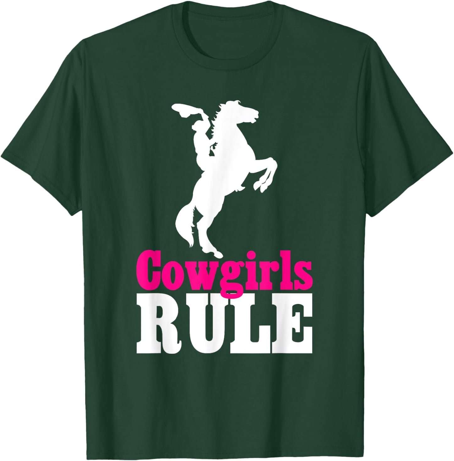 Cowgirls Rule, Horse, Country, Western, Cute T-Shirt - T-Shirt | Forest