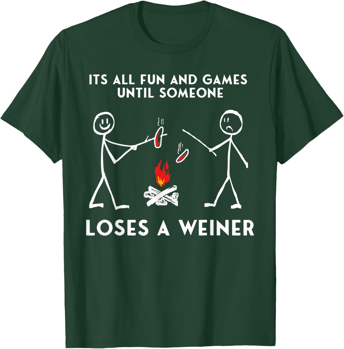Funny Camping Mountains Outdoor Campfire Men Women Gift T-Shirt - T-Shirt | Forest