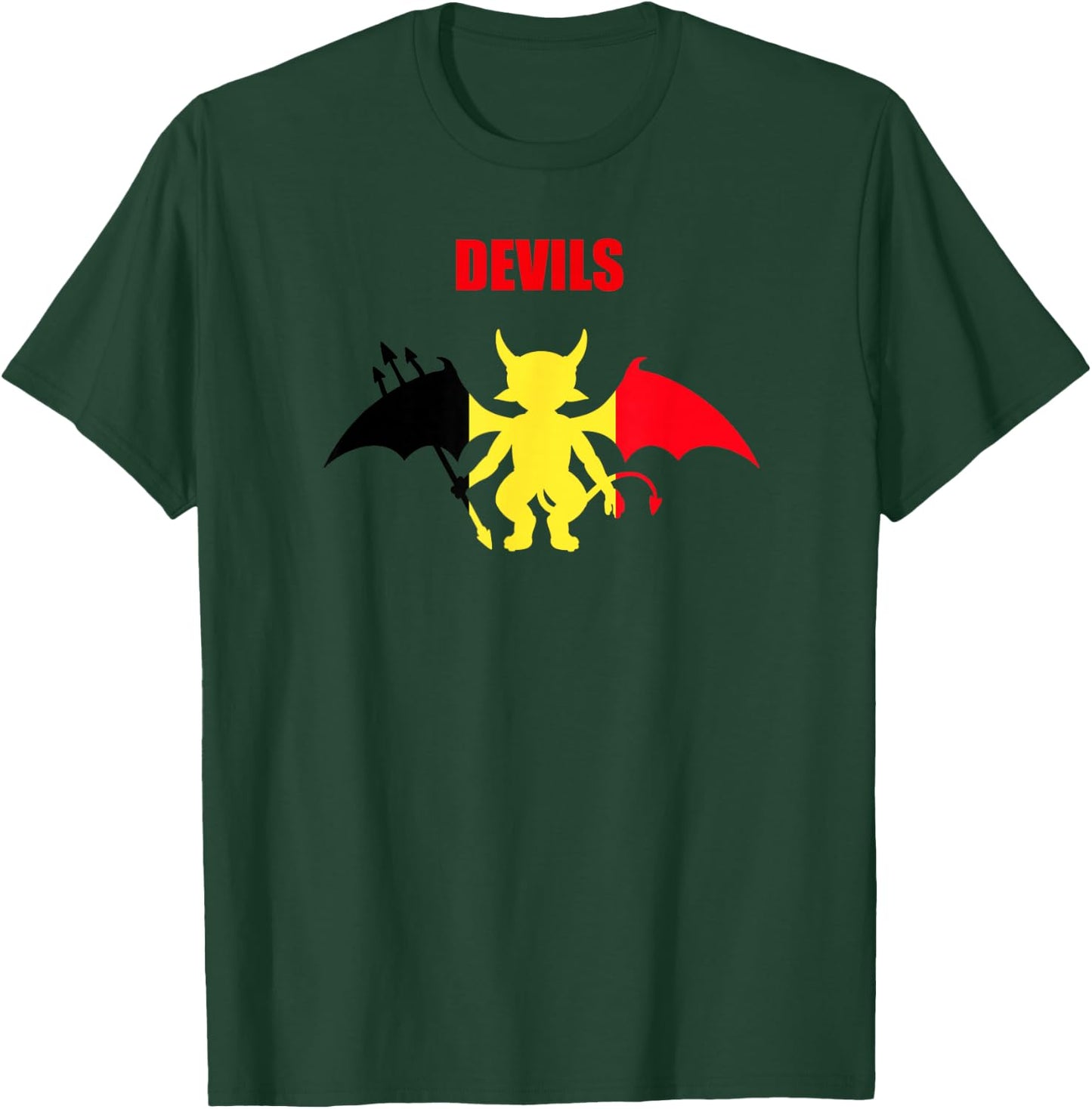 Belgium Devils Soccer T-Shirt - T-Shirt | Forest