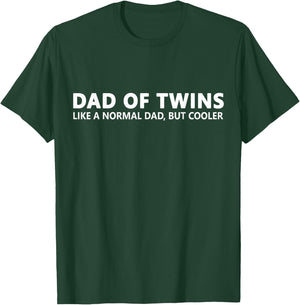 Twin Dad Funny Dad of Twins Small T-Shirt - T-Shirt | Forest