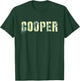 Personalized Name COOPER Camo Boy Military Birthday Father T-Shirt - T-Shirt | Forest