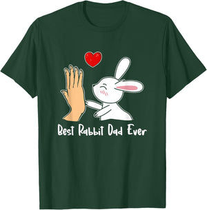 Best Rabbit Dad Ever Rabbit Lover Dad Best Dad Father's Day T-Shirt - T-Shirt | Forest
