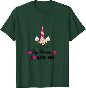 My Memaw Loves Me Unicorn Granddaughter T-Shirt - T-Shirt | Forest