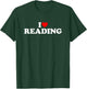 I Love Reading T-Shirt - T-Shirt | Forest