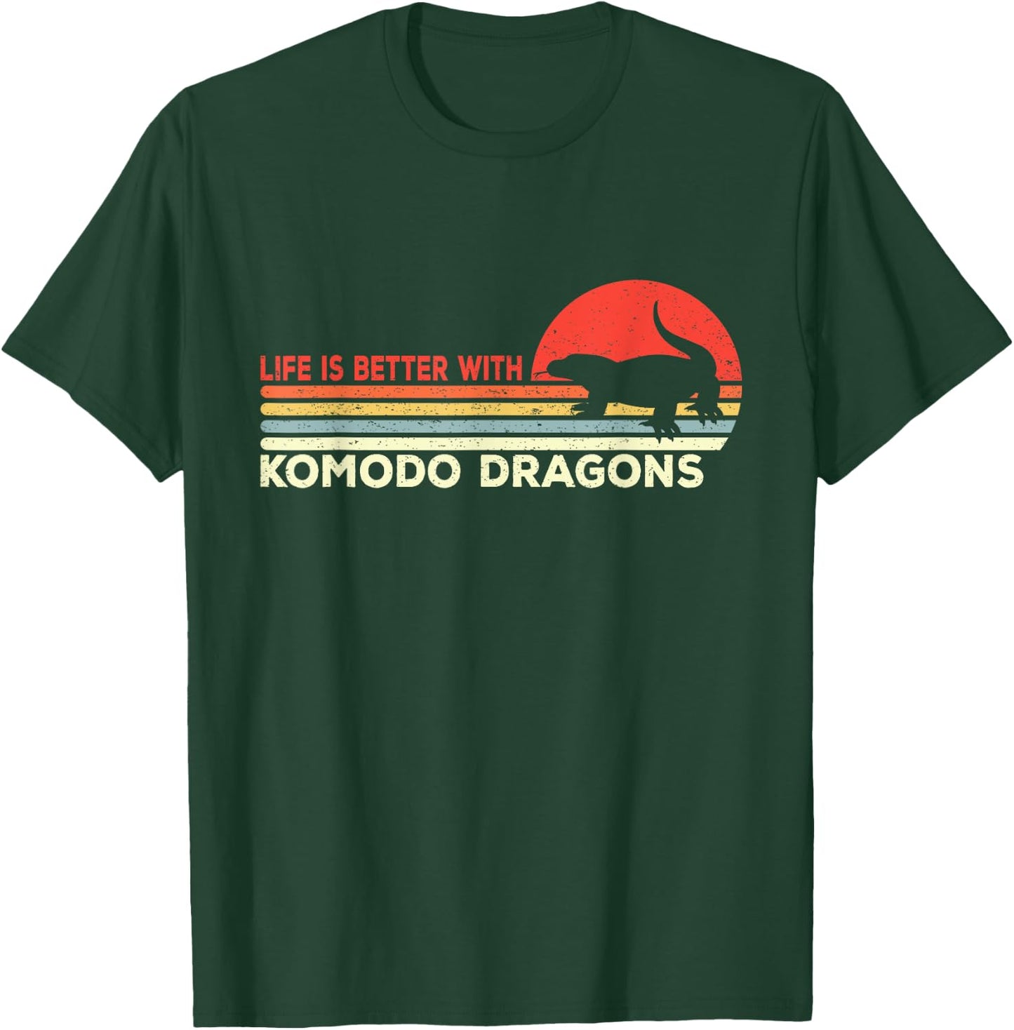 Komodo Dragon - Monitor Lizard T-Shirt - T-Shirt | Forest