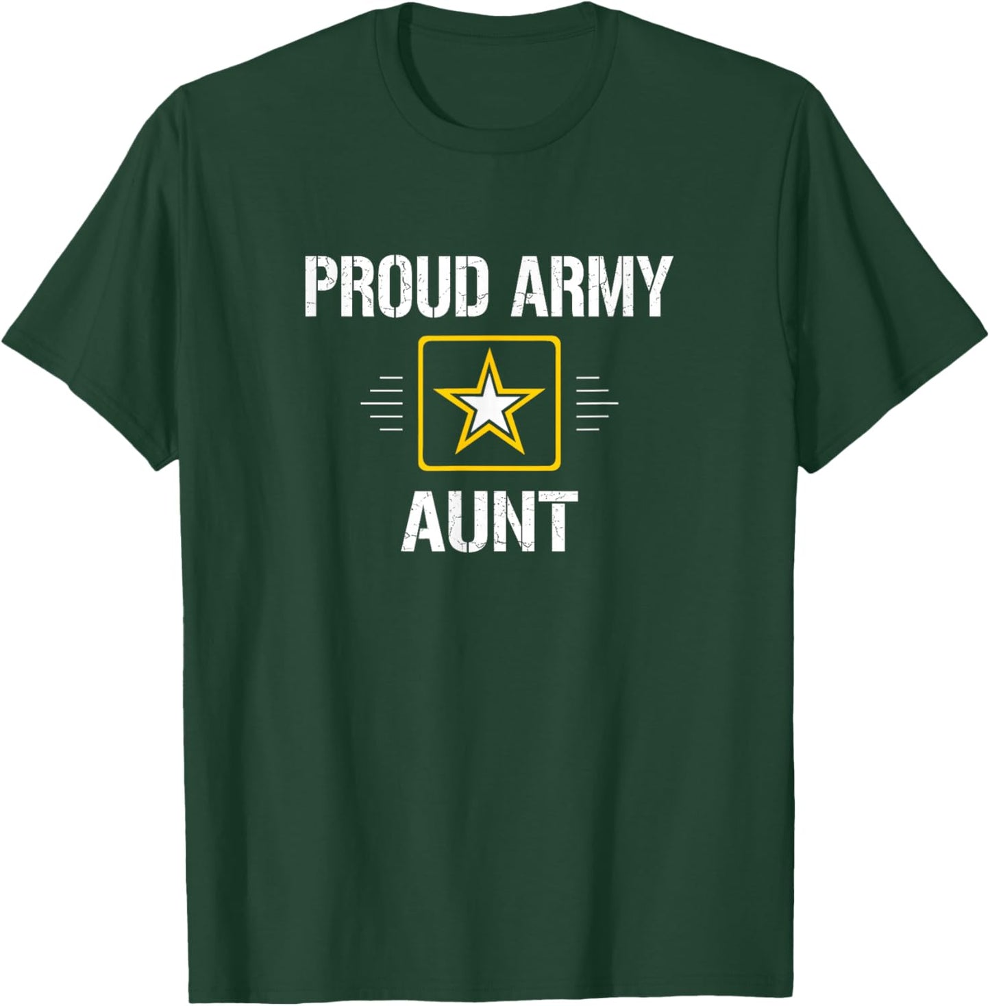 Proud Army Aunt - Vintage Style T-Shirt - T-Shirt | Forest