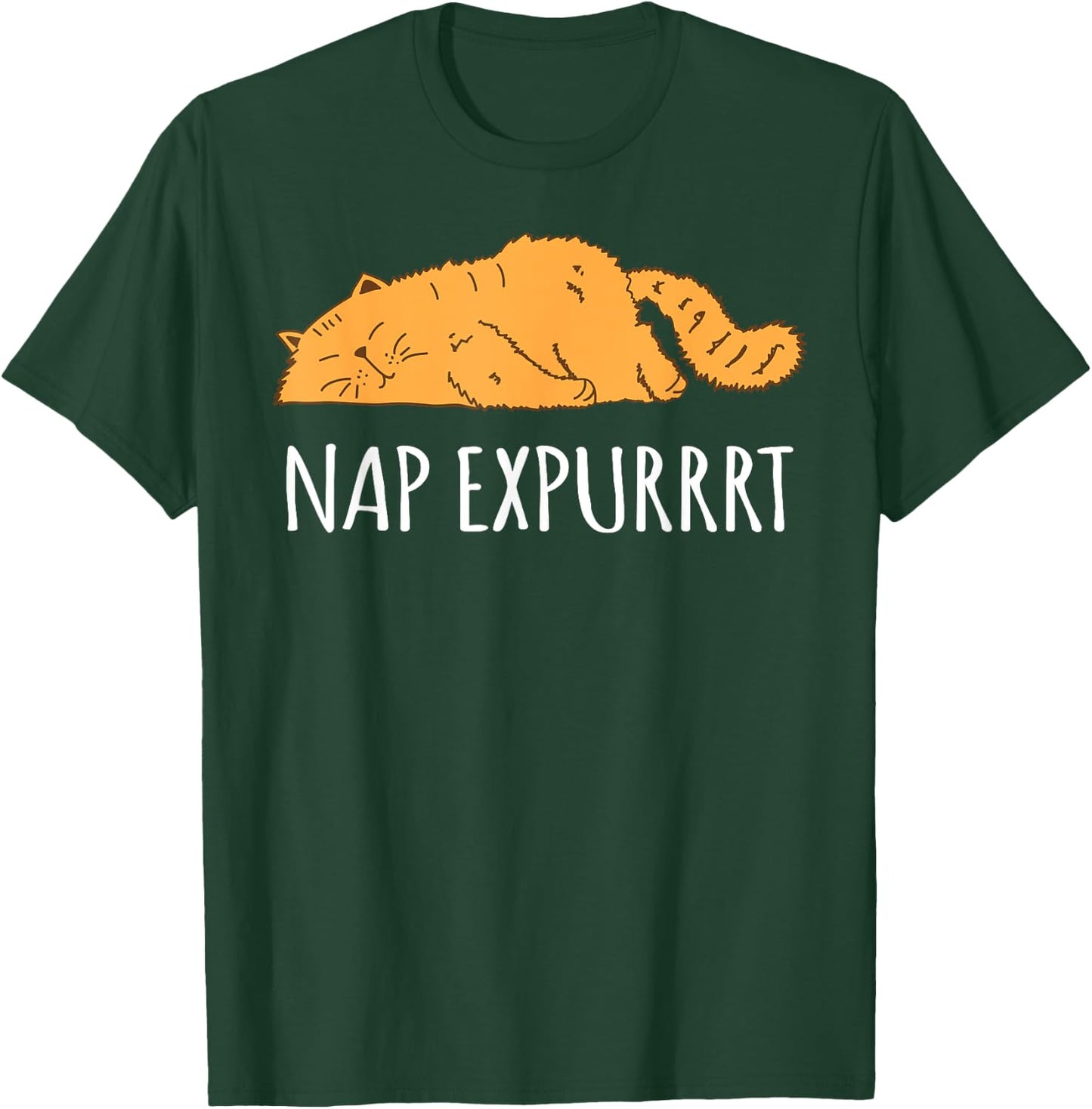 Funny Lazy Cat Nap Time - Nap Queen Or King Gift T-Shirt - T-Shirt | Forest