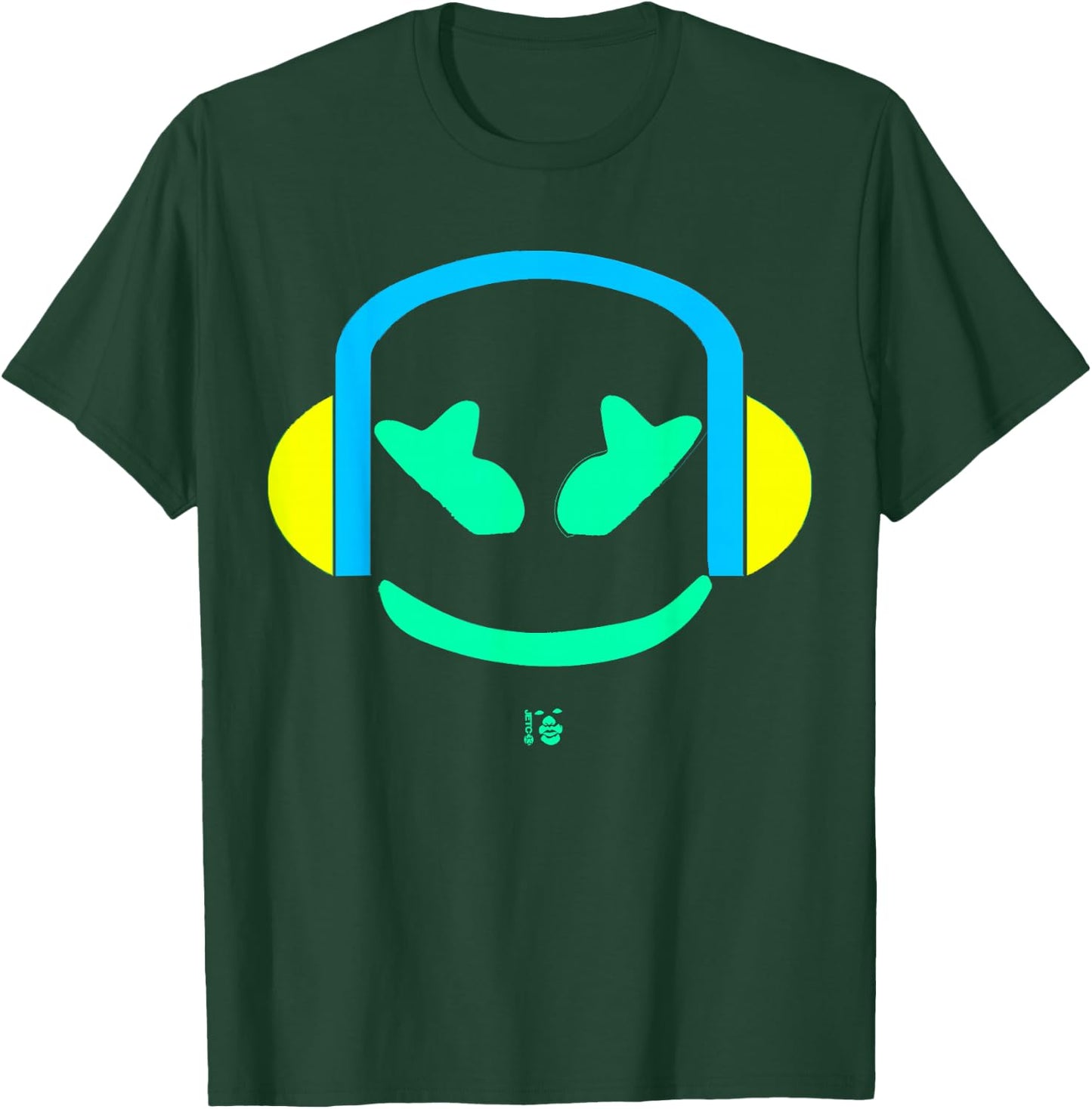 Funny DJ Mallow Face T-Shirt - T-Shirt | Forest