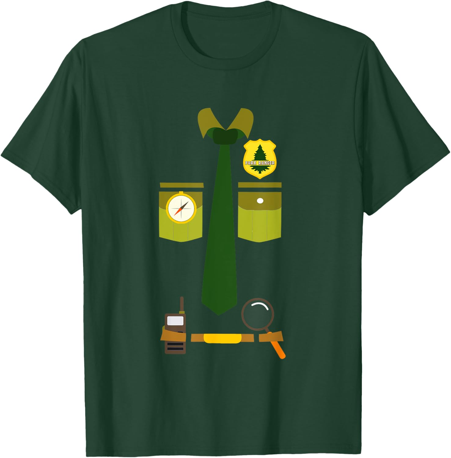 Halloween Park Ranger Costume for Kids T-Shirt - T-Shirt | Forest
