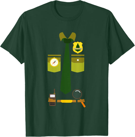 Halloween Park Ranger Costume for Kids T-Shirt - T-Shirt | Forest