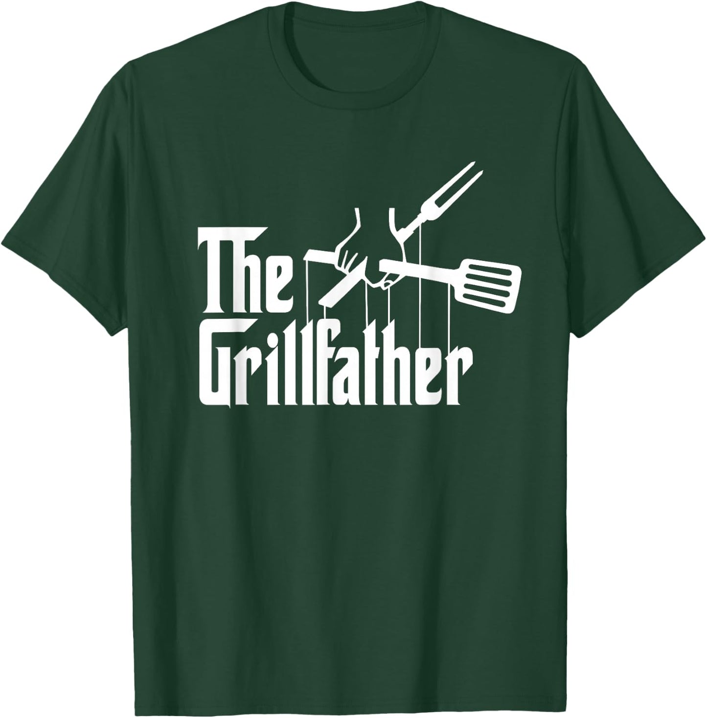The Grillfather BBQ Grill & Smoker | Barbecue Chef T-Shirt - T-Shirt | Forest
