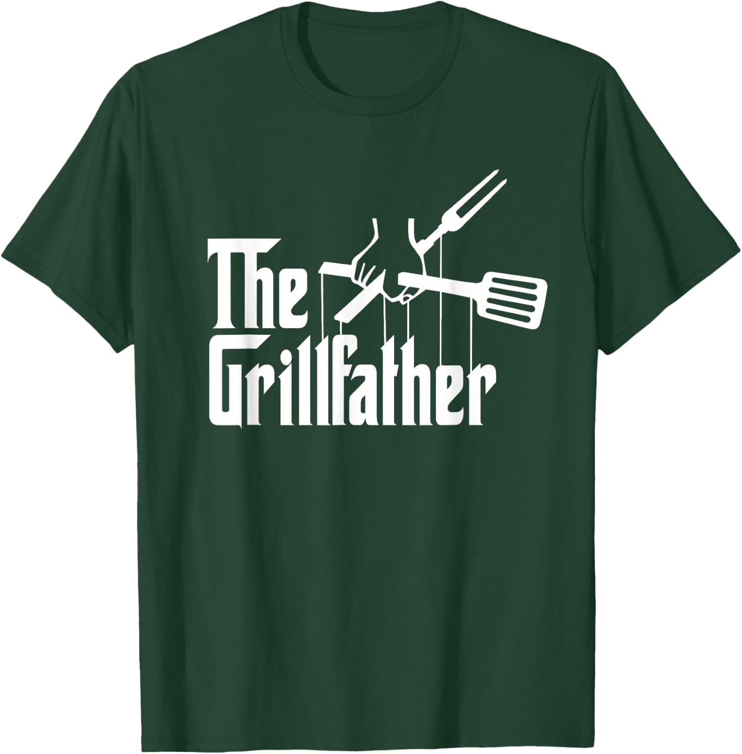 The Grillfather BBQ Grill & Smoker | Barbecue Chef T-Shirt - T-Shirt | Forest