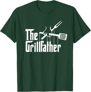 The Grillfather BBQ Grill & Smoker | Barbecue Chef T-Shirt - T-Shirt | Forest