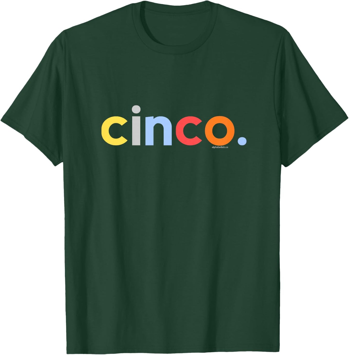 Kids 5th Birthday Shirt Boy 5 Year Old Cinco Anos | Spanish Ideas T-Shirt - T-Shirt | Forest