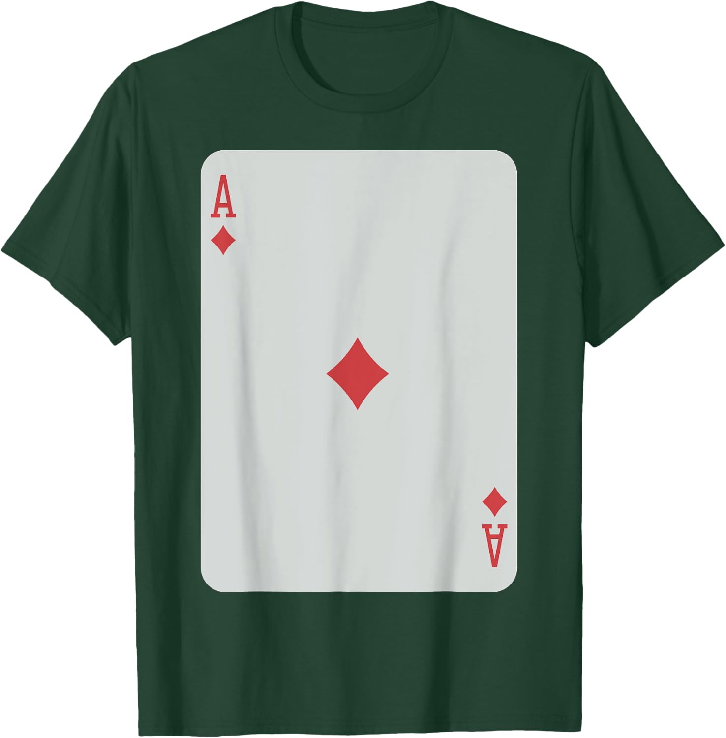 Cute Ace of Diamonds Poker Pro Luck Player Winner Costume T-Shirt - T-Shirt | Forest