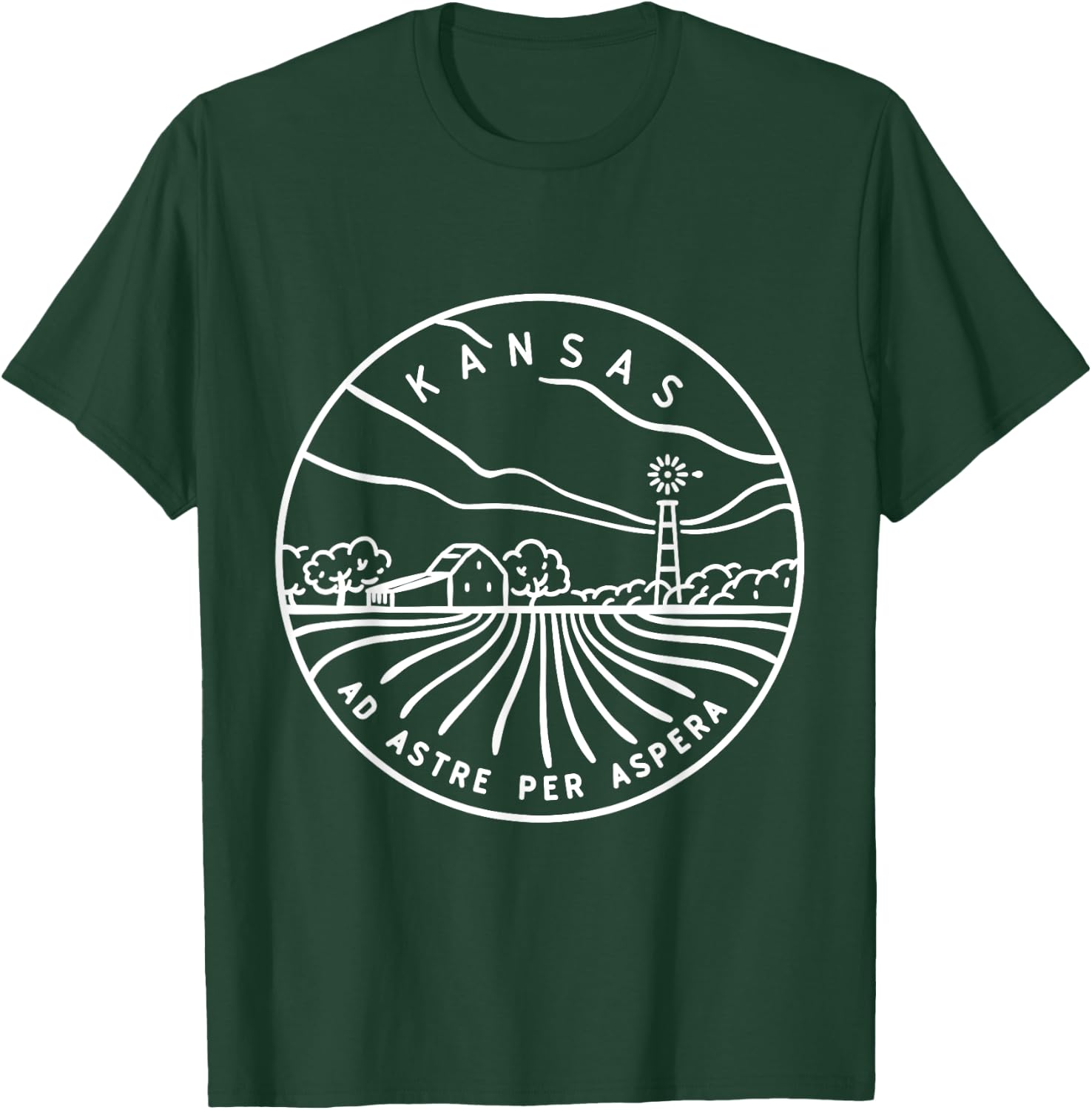 Kansas 1861 State of Kansas T-Shirt - T-Shirt | Forest
