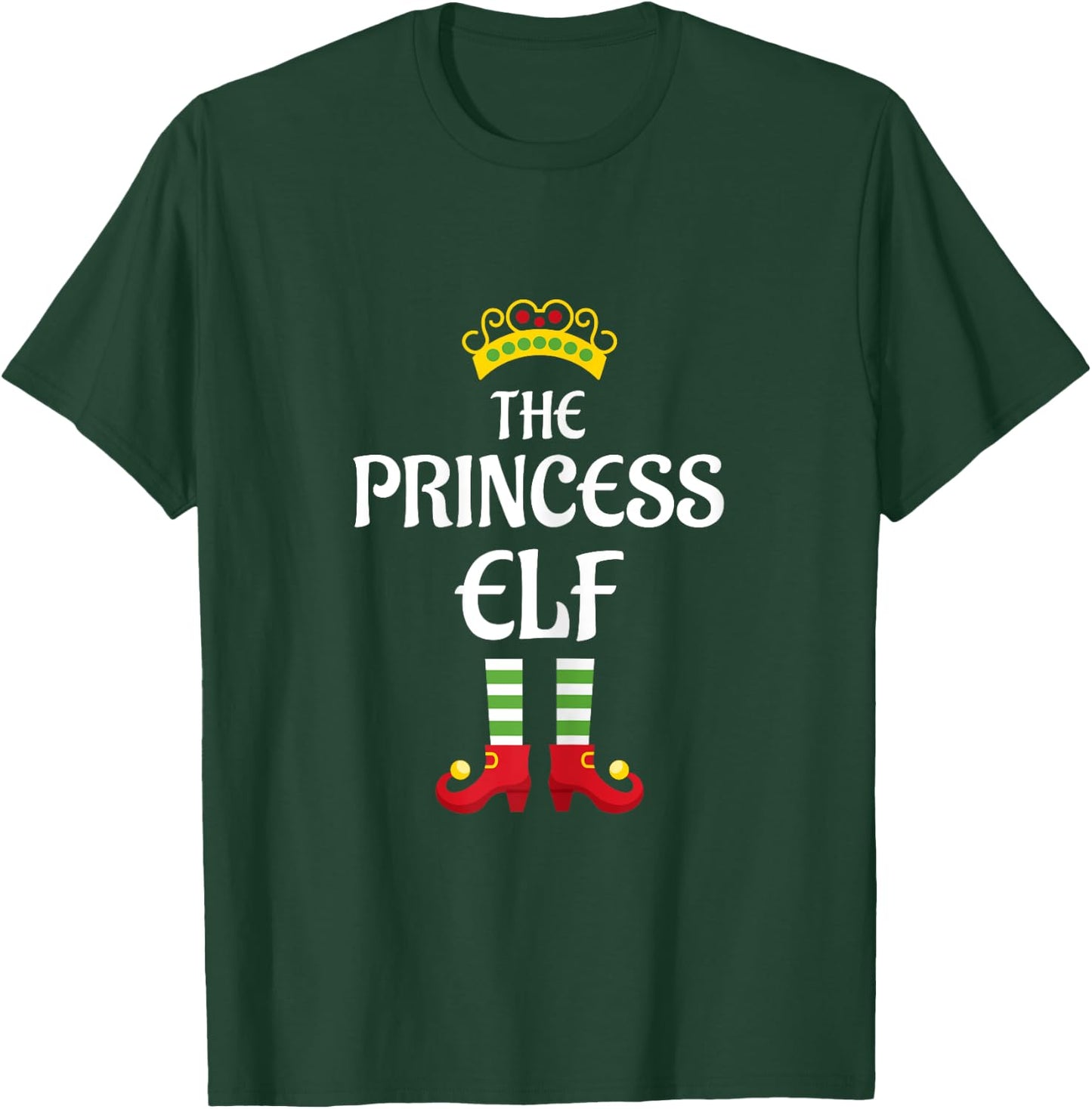 Princess Elf Family Matching Group Christmas T-Shirt - T-Shirt | Forest