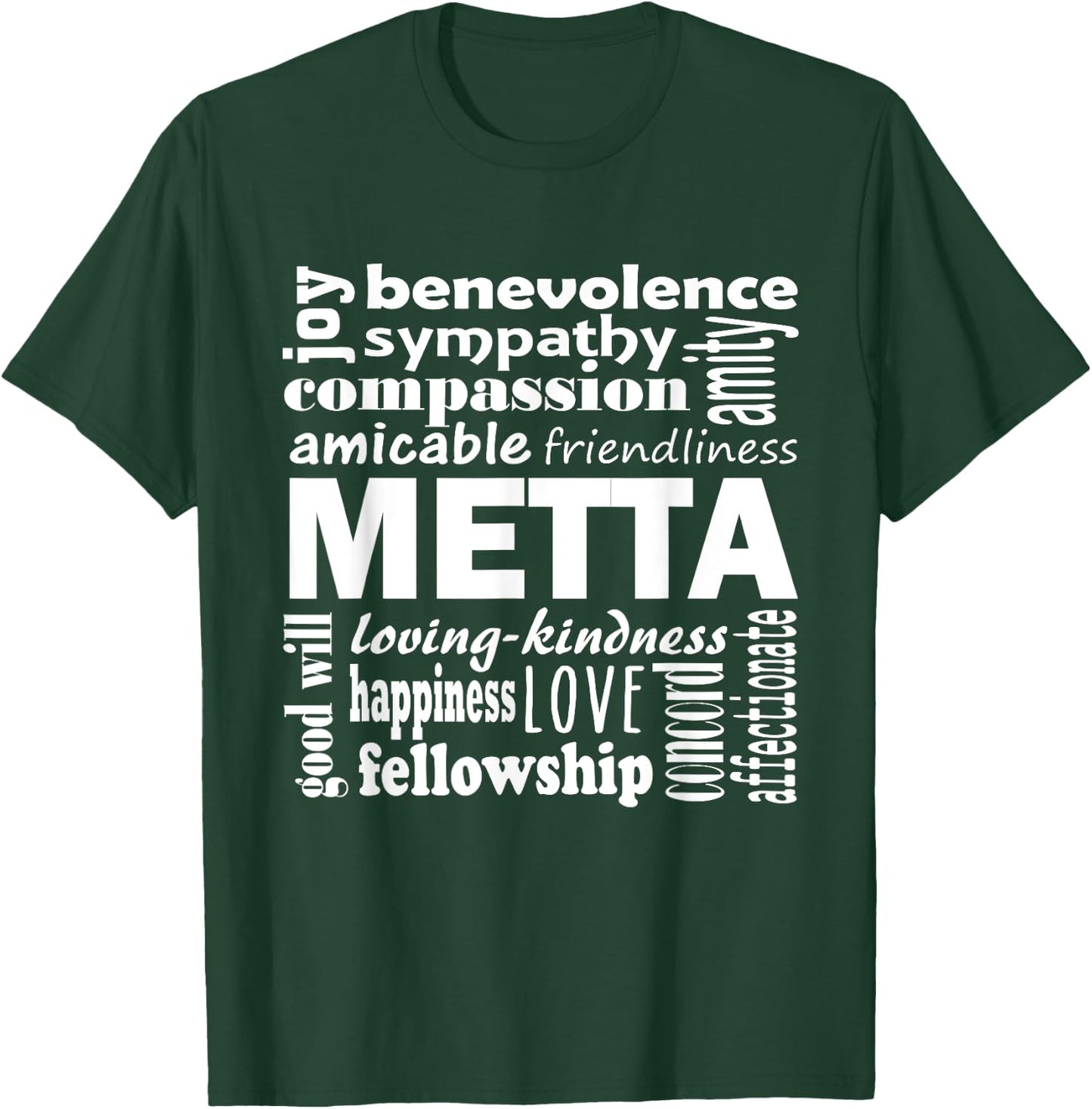 Metta Meditation Definition T-Shirt - T-Shirt | Forest